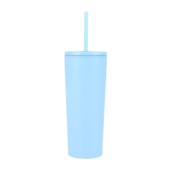 Bayard 24 oz. Double Wall Steel/PP Liner Straw Tumbler... from ASI 67866 Logomark/Valumark