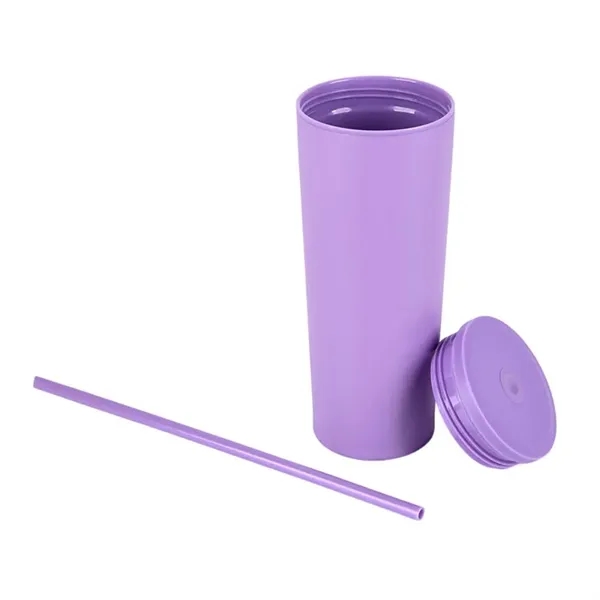 Bayard 24 oz. Double Wall Steel/PP Liner Straw Tumbler... from ASI 67866 Logomark/Valumark