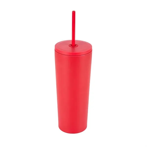 Bayard 24 oz. Double Wall Steel/PP Liner Straw Tumbler... from ASI 67866 Logomark/Valumark