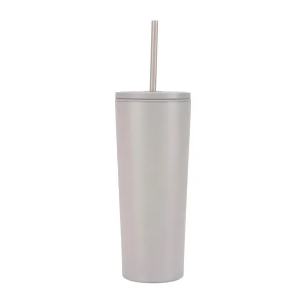 Bayard 24 oz. Double Wall Steel/PP Liner Straw Tumbler... from ASI 67866 Logomark/Valumark