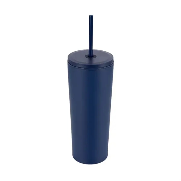 Bayard 24 oz. Double Wall Steel/PP Liner Straw Tumbler... from ASI 67866 Logomark/Valumark