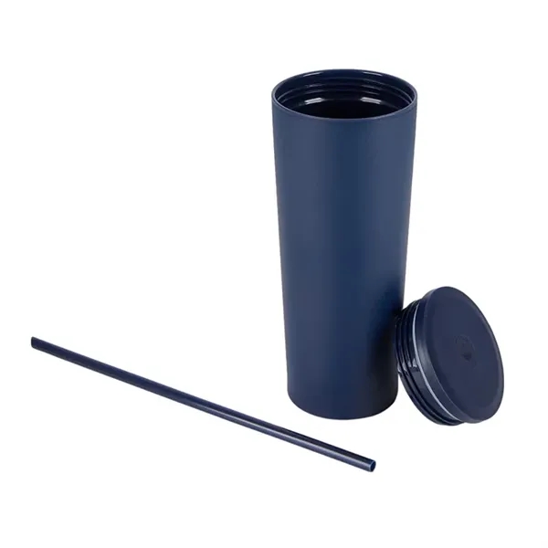 Bayard 24 oz. Double Wall Steel/PP Liner Straw Tumbler... from ASI 67866 Logomark/Valumark