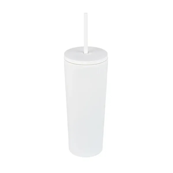 Bayard 24 oz. Double Wall Steel/PP Liner Straw Tumbler... from ASI 67866 Logomark/Valumark