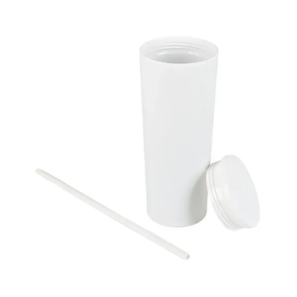 Bayard 24 oz. Double Wall Steel/PP Liner Straw Tumbler... from ASI 67866 Logomark/Valumark