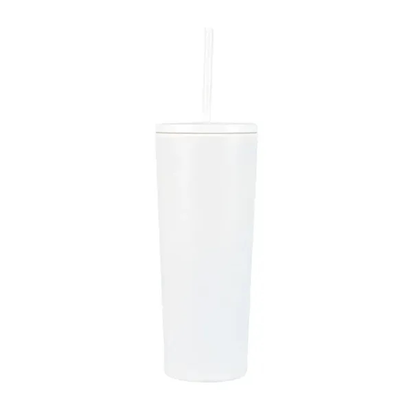 Bayard 24 oz. Double Wall Steel/PP Liner Straw Tumbler... from ASI 67866 Logomark/Valumark