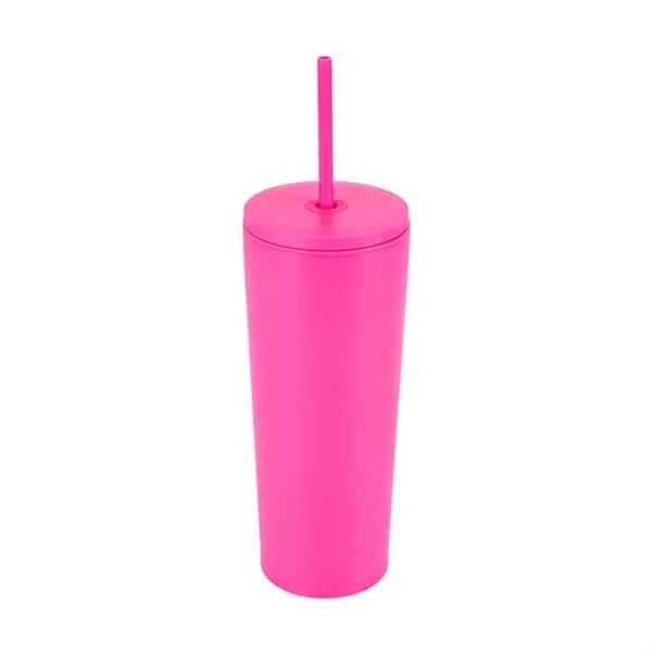Bayard 24 oz. Double Wall Steel/PP Liner Straw Tumbler... from ASI 67866 Logomark/Valumark