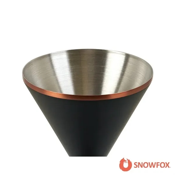 Snowfox® 8 oz. Double Wall Steel Stemmed Martini Glass... from ASI 67866 Logomark/Valumark