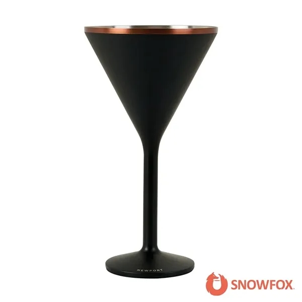 Snowfox® 8 oz. Double Wall Steel Stemmed Martini Glass... from ASI 67866 Logomark/Valumark