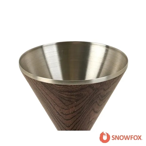 Snowfox® 8 oz. Double Wall Steel Stemmed Martini Glass... from ASI 67866 Logomark/Valumark