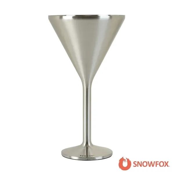 Snowfox® 8 oz. Double Wall Steel Stemmed Martini Glass... from ASI 67866 Logomark/Valumark