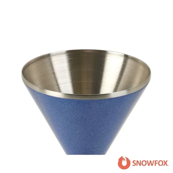 Snowfox® 8 oz. Double Wall Steel Stemmed Martini Glass... from ASI 67866 Logomark/Valumark
