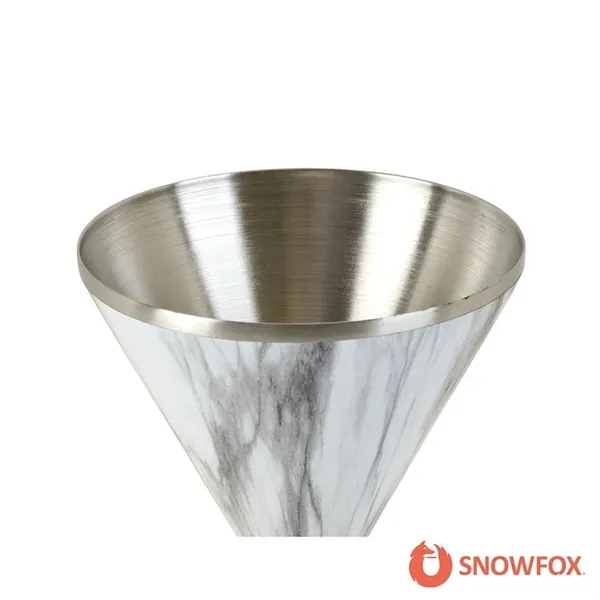 Snowfox® 8 oz. Double Wall Steel Stemmed Martini Glass... from ASI 67866 Logomark/Valumark