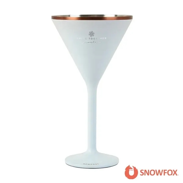 Snowfox® 8 oz. Double Wall Steel Stemmed Martini Glass... from ASI 67866 Logomark/Valumark