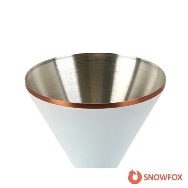 Snowfox® 8 oz. Double Wall Steel Stemmed Martini Glass... from ASI 67866 Logomark/Valumark