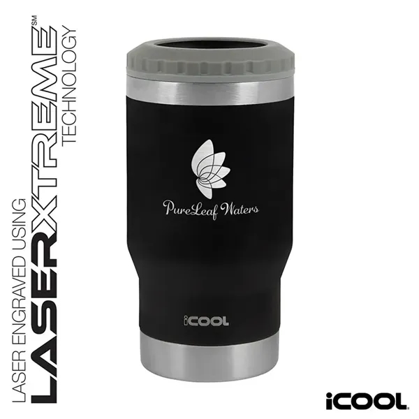 iCOOL® Oswego 14 oz. Double Wall Stainless Steel Can Cool...... from ASI 67866 Logomark/Valumark