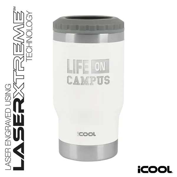 iCOOL® Oswego 14 oz. Double Wall Stainless Steel Can Cool...... from ASI 67866 Logomark/Valumark