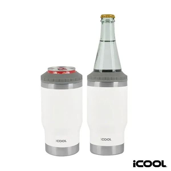 iCOOL® Oswego 14 oz. Double Wall Stainless Steel Can Cool...... from ASI 67866 Logomark/Valumark