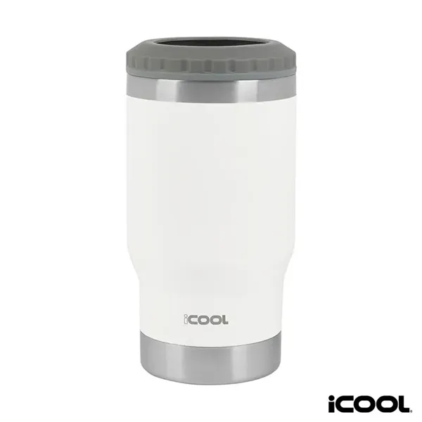 iCOOL® Oswego 14 oz. Double Wall Stainless Steel Can Cool...... from ASI 67866 Logomark/Valumark