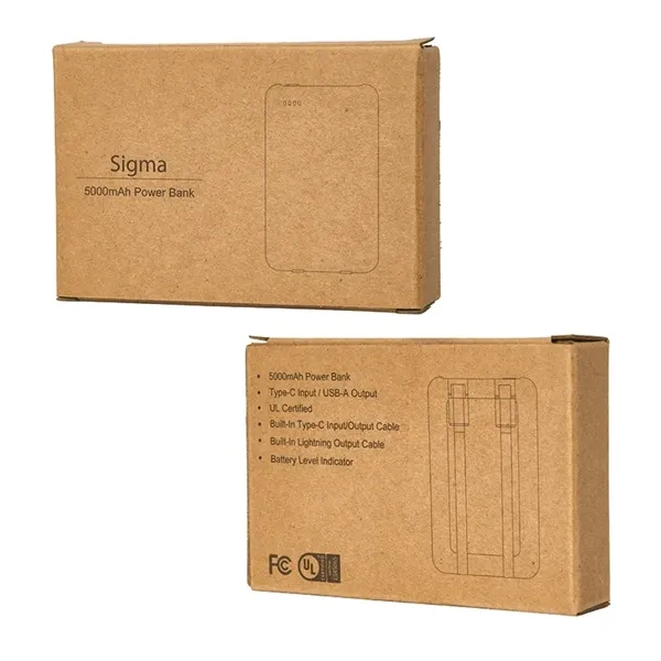 Sigma 5000mAh UL Listed Power Bank... from ASI 67866 Logomark/Valumark