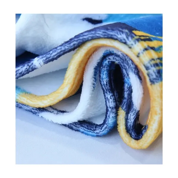 DisplaySplash 72" x 59" Custom Printed Flannel Blanket... from ASI 67866 Logomark/Valumark