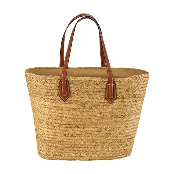 Akena Natural Hyacinth Grass Tote... from ASI 67866 Logomark/Valumark