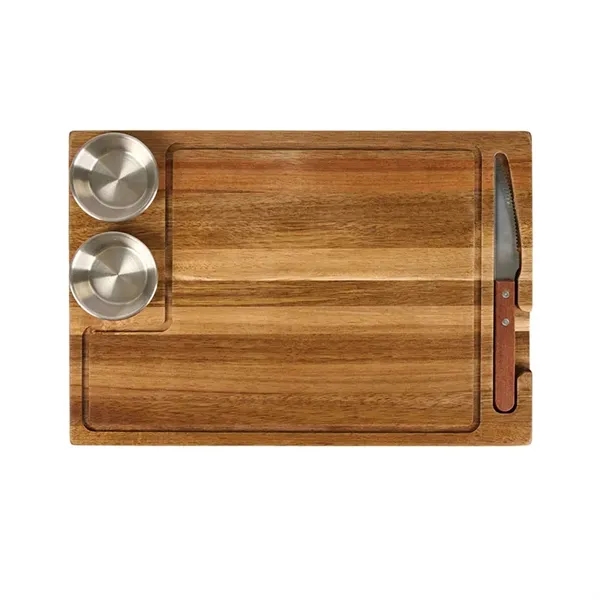 Arthur 4-Piece Acacia Wood Steak Board... from ASI 67866 Logomark/Valumark