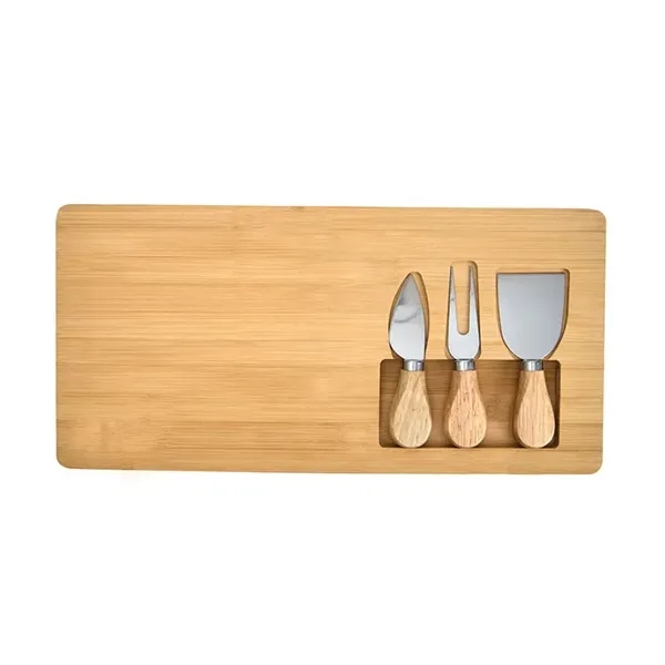 Morrissey 4-Piece Bamboo Cheese Set... from ASI 67866 Logomark/Valumark