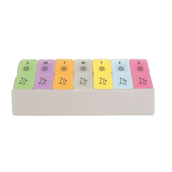The twice-a-day pill tray is a morning and night organizer with... from ASI 38980 Bay State Specialty Co