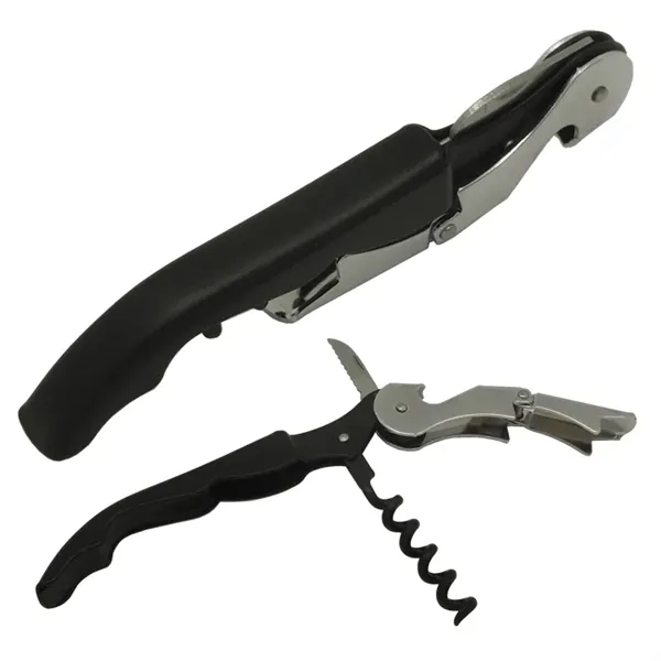 Corkscrew / Bottle Opener with traditional Beer bottle opener and serrated... from ASI 38980 Bay State Specialty Co