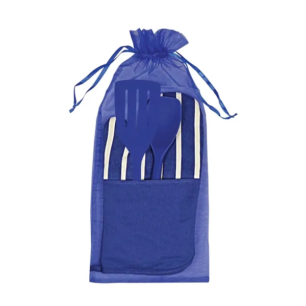 Help has arrived with this chef's combo set including a striped... from ASI 38980 Bay State Specialty Co