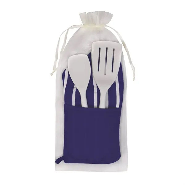 Help has arrived with this chef's combo set including a striped... from ASI 38980 Bay State Specialty Co