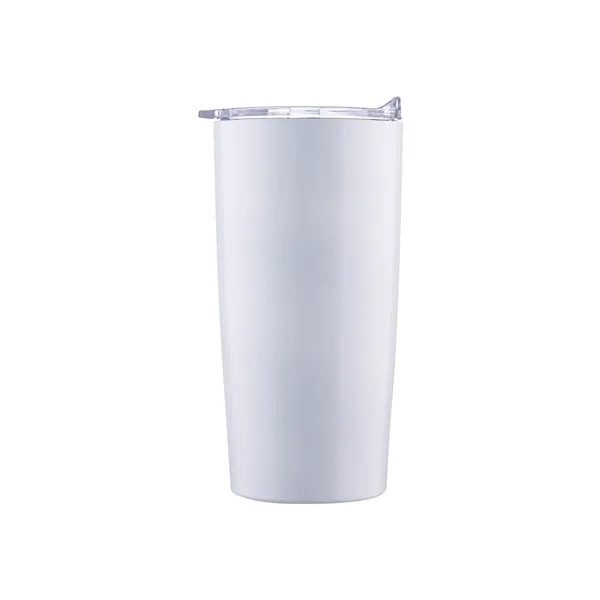Drink it in with this stainless steel 20 oz. vacuum tumbler.... from ASI 38980 Bay State Specialty Co