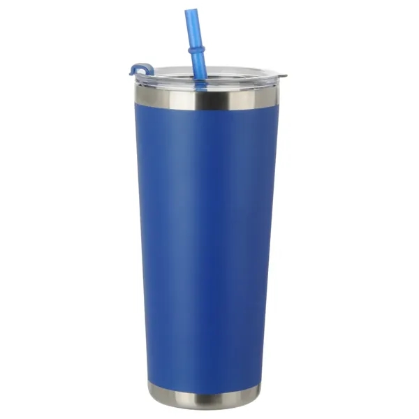20 oz. Stainless Tumbler With Straw... from ASI 38980 Bay State Specialty Co