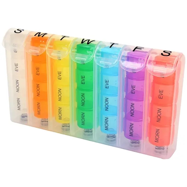 Rainbow Pop-Up Weekly Pill Box... from ASI 38980 Bay State Specialty Co
