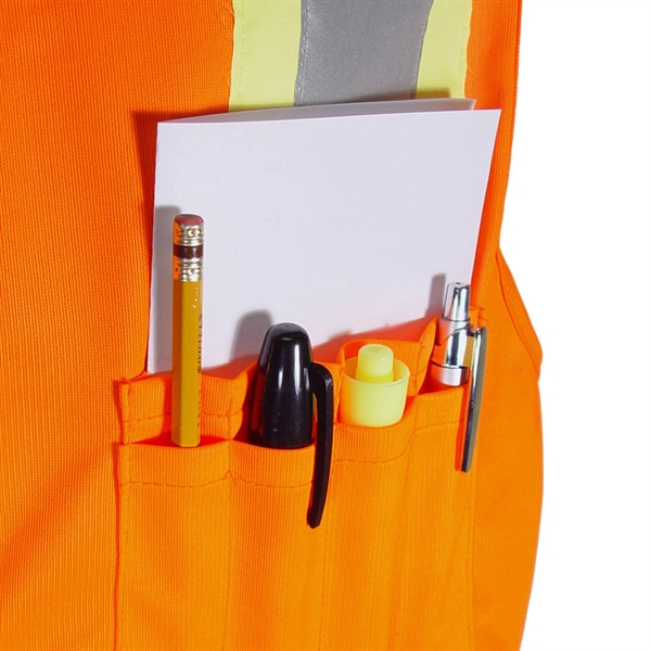 ANSI Certified Type R Class 2 safety vest with two-tone reflective... from ASI 46170 Compass Industries Inc