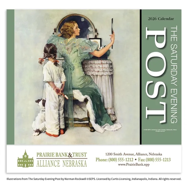 Saturday Evening Post Appointment Calendar - Stapled... from ASI 40480 Koozie Group / HotLine®