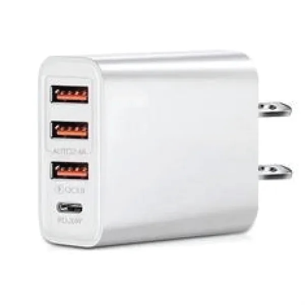 4 -Port Combination USB-A & USB-C Wall Charger... from ASI 74741 NVS Promo Designs, Inc. / NVS Promo