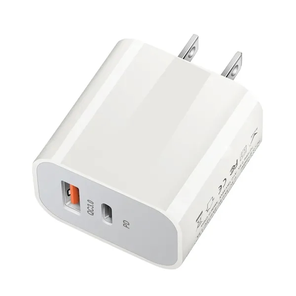Wall Charger, Dual Port, USB-C and USB-A, High Speed 20W, Perfect... from ASI 74741 NVS Promo Designs, Inc. / NVS Promo