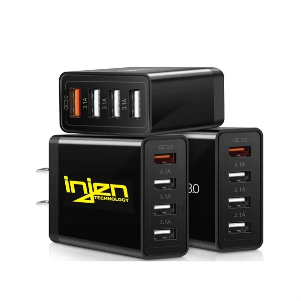 4 Port 20W USB Wall Charger, USB-A, Perfect for the Home,... from ASI 74741 NVS Promo Designs, Inc. / NVS Promo