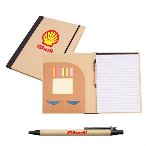 Recycled Material, Compact Size, Large Logo area, Document Pockets, Sticky Notes,... from ASI 74741 NVS Promo Designs, Inc. / NVS Promo