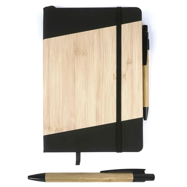 Faux Bamboo, Compact, Large Logo Area, Pen and Notepad Included, Elastic... from ASI 74741 NVS Promo Designs, Inc. / NVS Promo