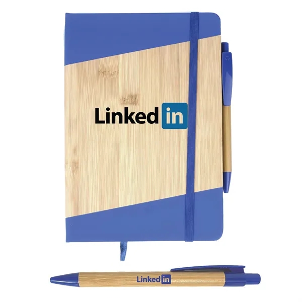Faux Bamboo, Compact, Large Logo Area, Pen and Notepad Included, Elastic... from ASI 74741 NVS Promo Designs, Inc. / NVS Promo