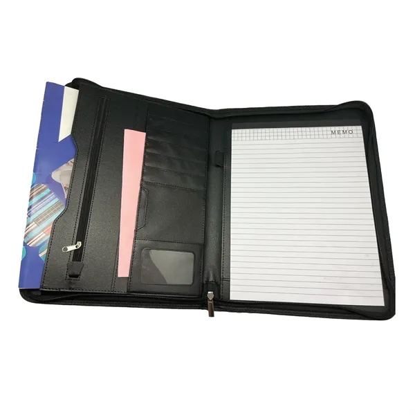 Large Logo Area, Zipper Closure, Multiple Pockets, Notepad Included, Professional Organizer... from ASI 74741 NVS Promo Designs, Inc. / NVS Promo