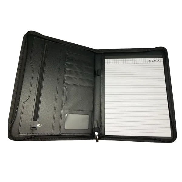 Large Logo Area, Zipper Closure, Multiple Pockets, Notepad Included, Professional Organizer... from ASI 74741 NVS Promo Designs, Inc. / NVS Promo