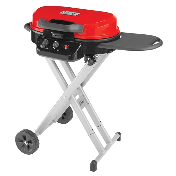 Coleman propane grill with quick-fold legs and two wheels for easy... from ASI 45647 Coleman Co Inc / Coleman® Jarden Custom