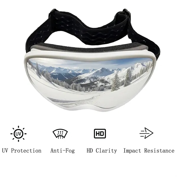Stylish ski goggles with custom logo strap, UV and anti-fog protection-perfect... from ASI 72657 Active Life Promo / Active Life Promo