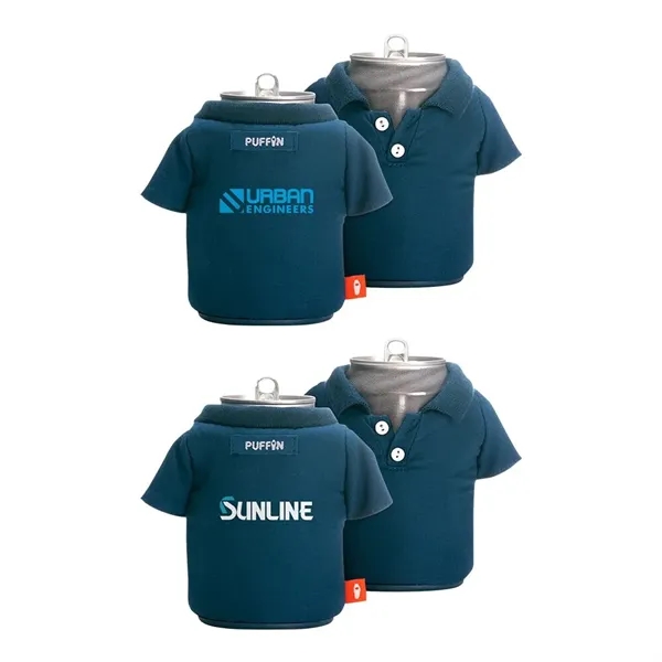 Polo shirt-shaped, two-layer insulated can cooler for 12 oz. beverages.... from ASI 88060 Snugz/USA Inc