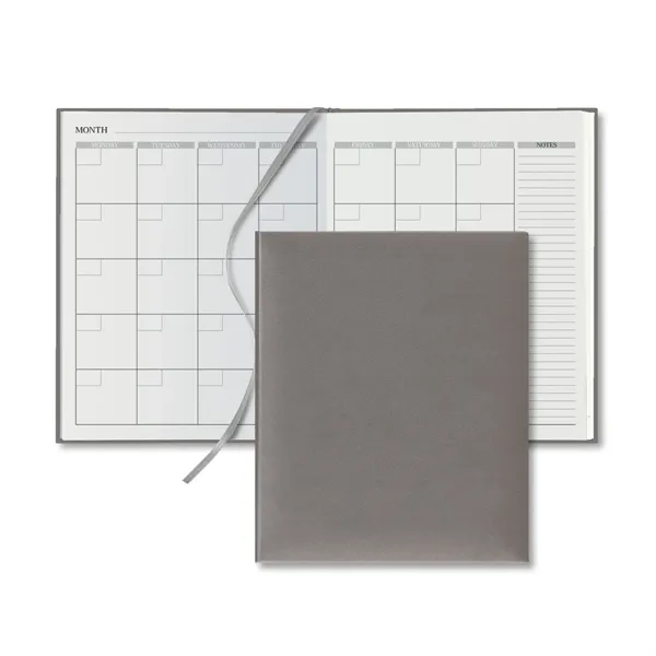 72 page monthly perpetual desk calendar with silver ribbon marker and... from ASI 68507 The Magnet Group / Castelli