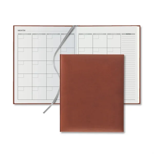 72 page monthly perpetual desk calendar with silver ribbon marker and... from ASI 68507 The Magnet Group / Castelli