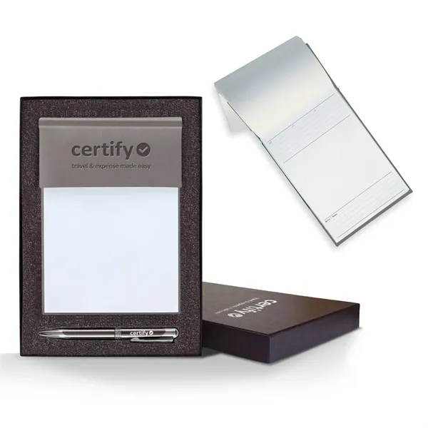 Cube notes gift set with 640 page blank pad, leather-look cover,... from ASI 68507 The Magnet Group / Castelli